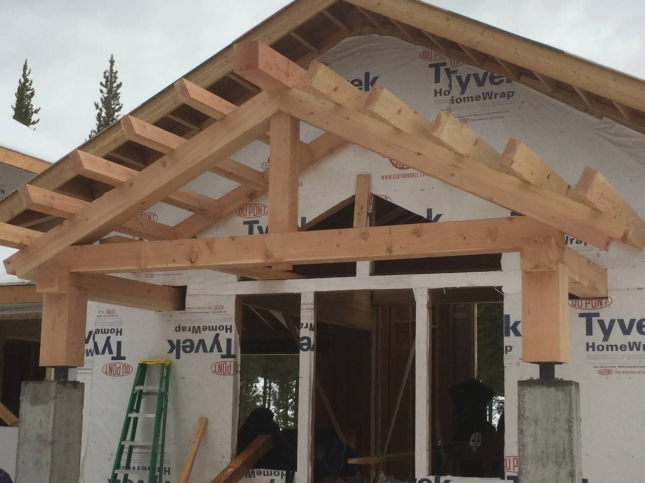 Grand Timber Gable Entry