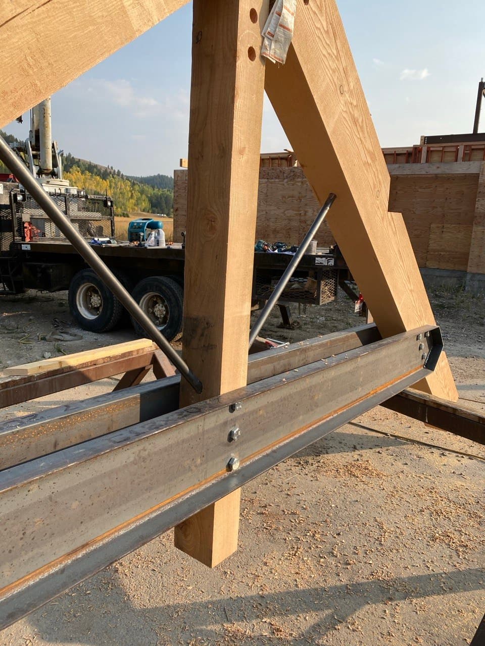 Steel Hardware and Timber Connection