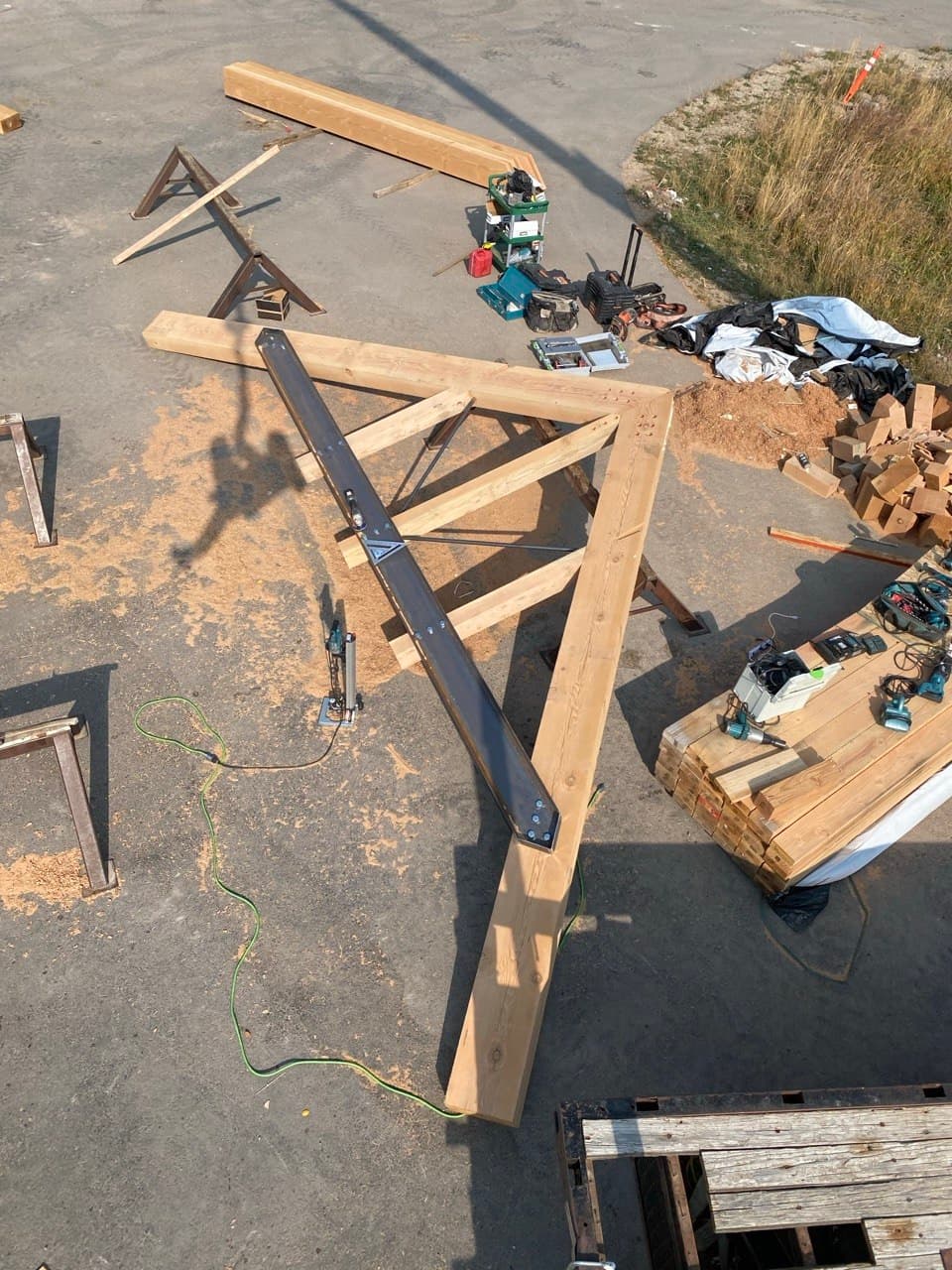 Manufacturing Yard Overhead View